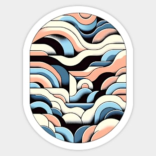 Lofi Serenity Waves Sticker